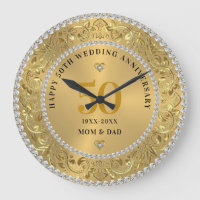 Diamonds  Gold 50th Wedding Anniversary