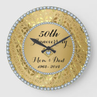 Diamonds & Gold 50th Wedding Anniversary
