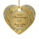 Diamonds & Gold Rings 50th Wedding Anniversary