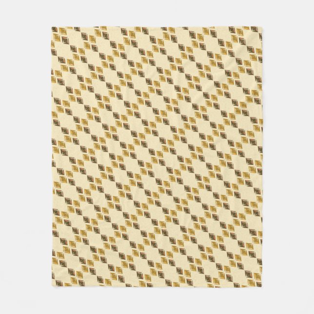 DIAMONDS golden Fleece Blanket (Front)