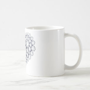 Diamonds Heart Gems Coffee Mug