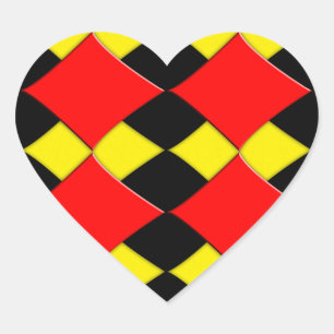 Diamonds Heart Sticker