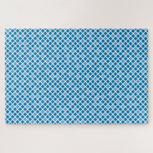 ‘Diamonds’   Ibiza Blue & Little Boy Blue   Jigsaw Puzzle