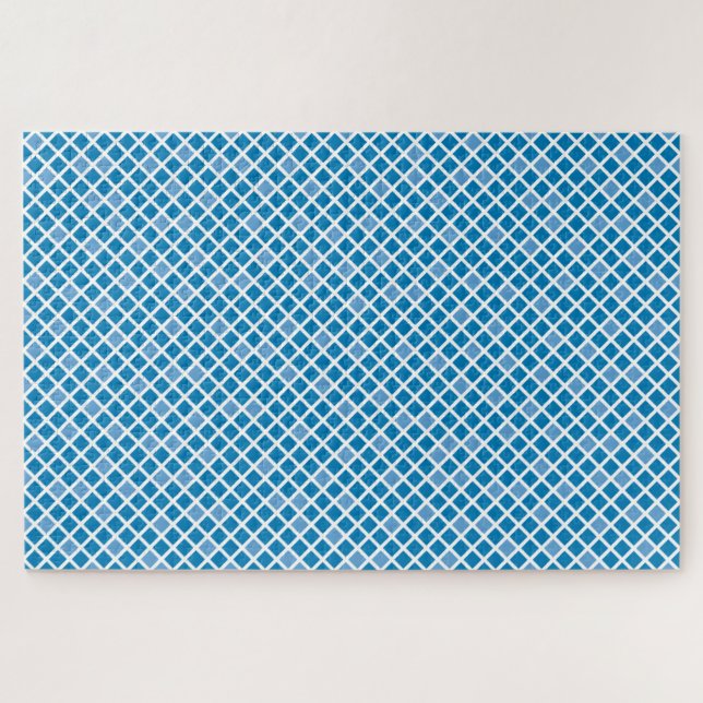 ‘Diamonds’ | Ibiza Blue & Little Boy Blue | Jigsaw Puzzle (Horizontal)