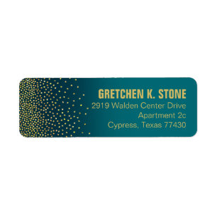 Diamonds in the Sky Address   turquoise