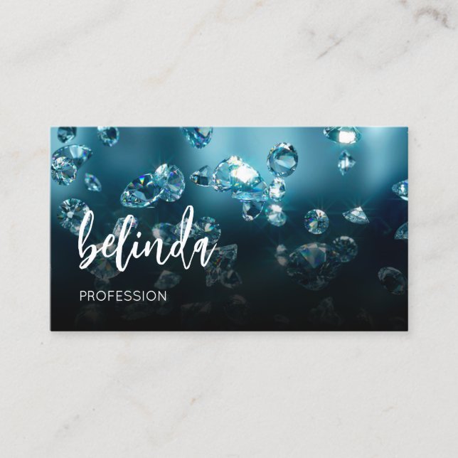 Diamonds Jeweler Jewelry Store Business Card (Front)