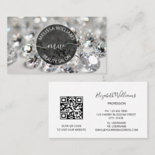 Diamonds Jeweller Jewellery Store Logo Business Card