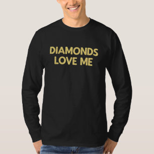 Diamonds Love Me - Vintage Jewellery Woman Girls S T-Shirt