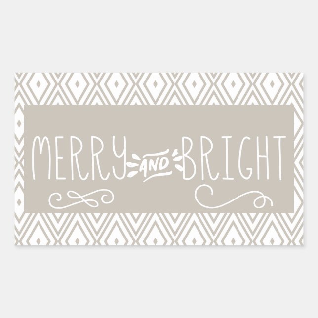 Diamonds Merry and Bright Sticker (Front)