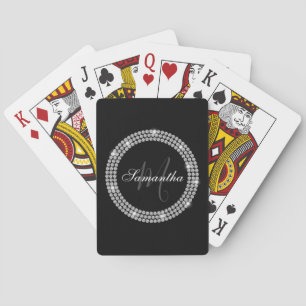 Diamonds Monogram Playing Cards