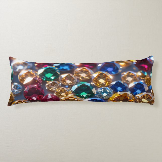 Diamonds Of Many Colours Body Cushion (Front)