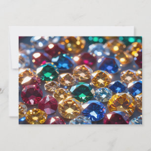 Diamonds Of Many Colours Invitation