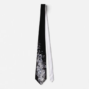 Diamonds on a black background with copy space tie
