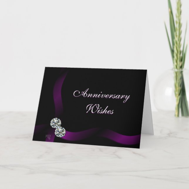 Diamonds on Black3 - personalise or customise Card (Front)