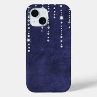 Diamonds On Purple Leather