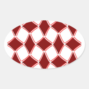 Diamonds Oval Sticker