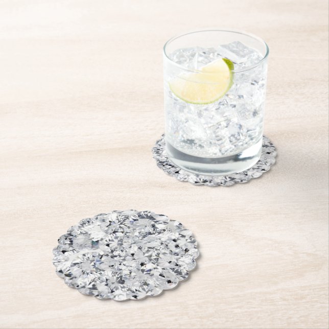 Diamonds Paper Coaster (Insitu)
