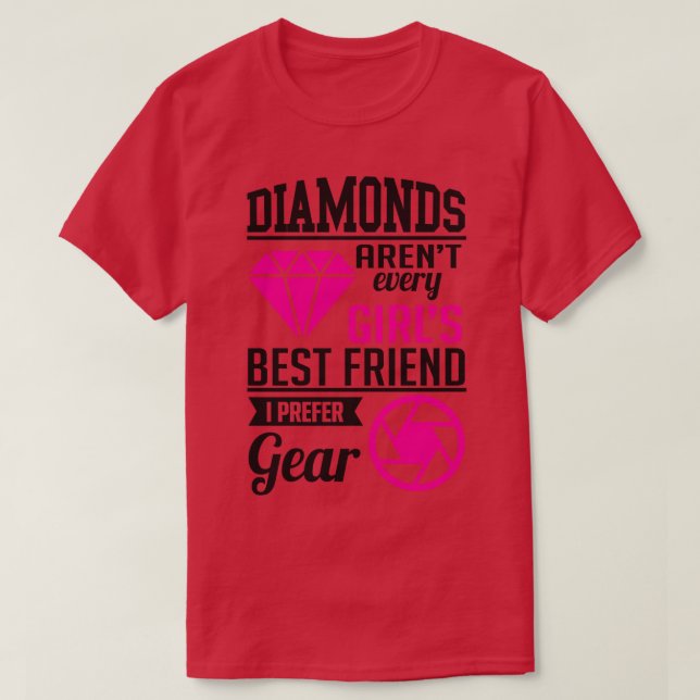 Diamonds photographer gear T-Shirt (Design Front)