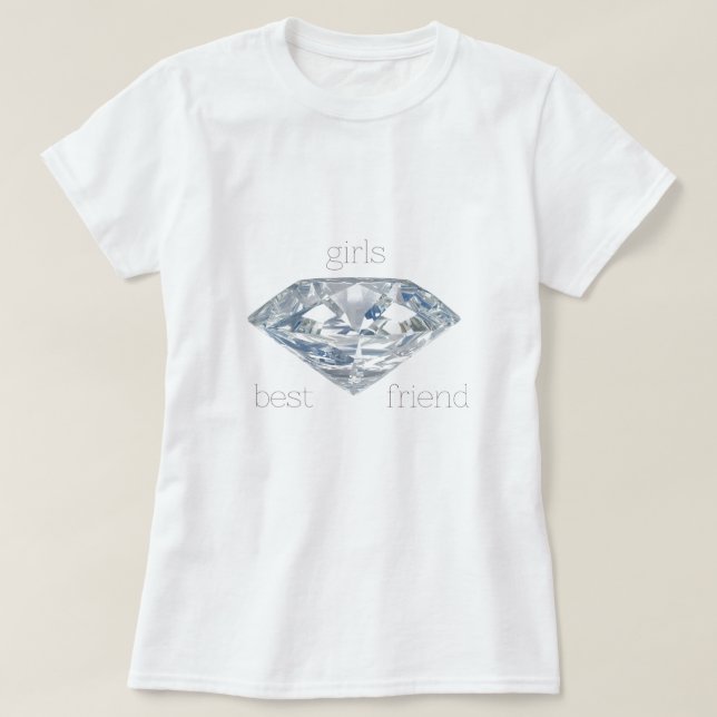 Diamonds ploughs girls best friend T-Shirt (Design Front)