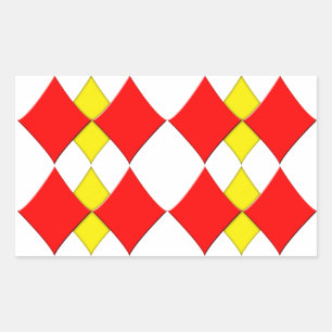 Diamonds Rectangular Sticker