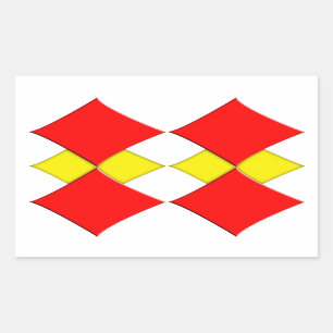 Diamonds Rectangular Sticker