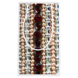 Diamonds rubies pearls small gift bag