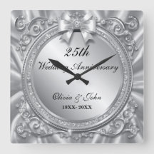Diamonds & Silver 25th Wedding Anniversary gift