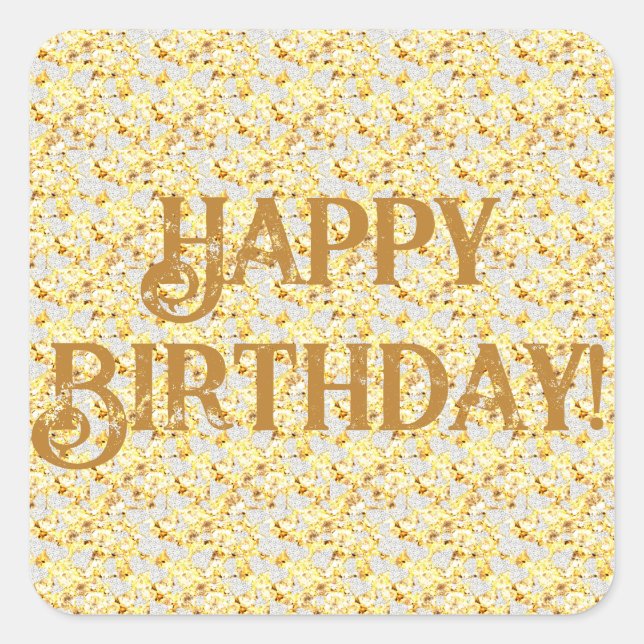 Diamonds    square sticker (Front)