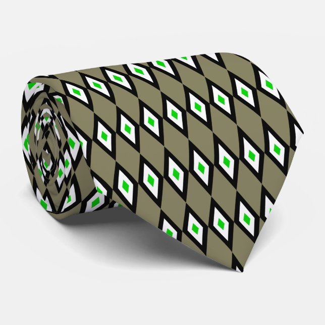 Diamonds Tie (Rolled)