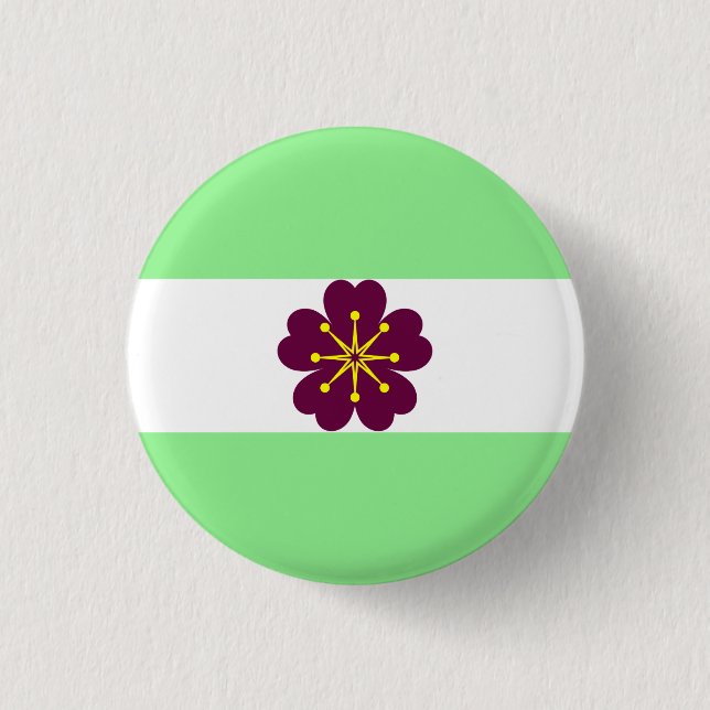 Diamoric Pride Flag Small Pinback Button (Front)