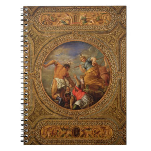 Diana and Actaeon, from the ceiling of the library Spiral Notebook
