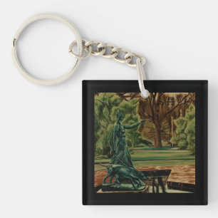 Diana Artemis Sculpture In Gardens Key Ring