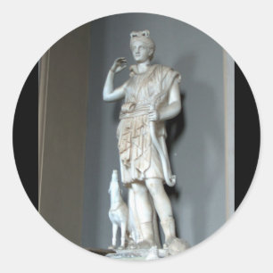 Diana (Artemis) Statue in the Vatican in Rome Classic Round Sticker