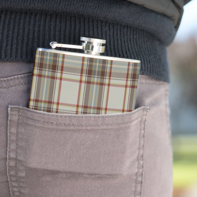 Diana Dress Fashion Clan Tartan Plaid Pattern Hip Flask (In Situ)