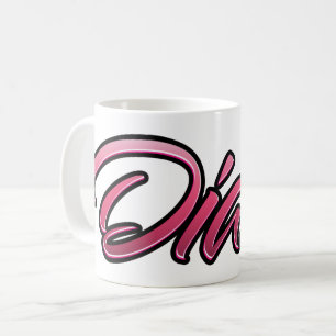 Diana faded pink cup tea cup coffee cup