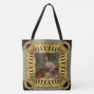 Diana Fine Art Girly Monogram Tote Bag