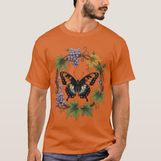 Diana fritillary Butterfly Surrounded By Cynthiana T-Shirt