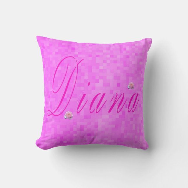 Diana Girls Name Logo, Cushion (Front)