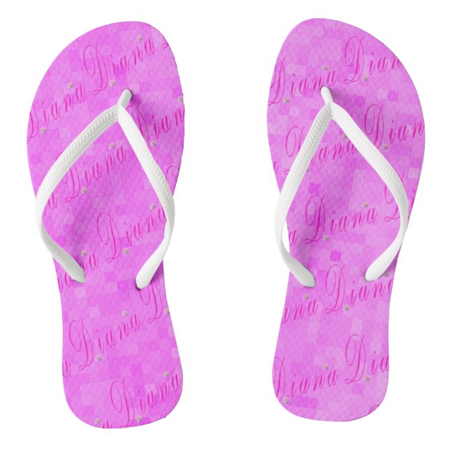 Diana Girls Name Logo, Jandals (Footbed)