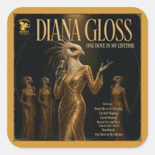 Diana Gloss: a Parody Square Sticker