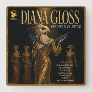 Diana Gloss: a Parody Square Wall Clock