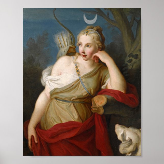 Diana, Goddess of the Hunt | Pietro Rotari Poster (Front)