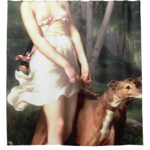 Diana The Huntress By Gaston Casimir Saint Pierre Shower Curtain