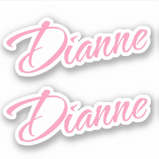 Dianne Name in Pink x2 (Front)