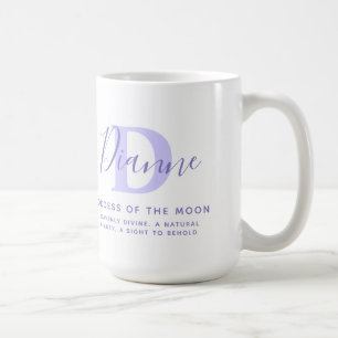 Dianne text blue purple name meaning coffee mug