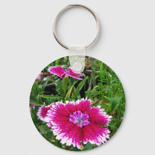 Dianthus Key Ring