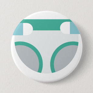 diaper 7.5 cm round badge