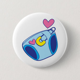 Diaper baby 6 cm round badge