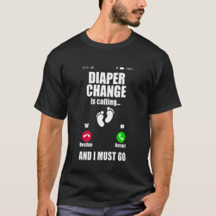 Diaper Changer Funny New Dad T-Shirt