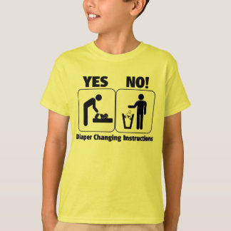 Diaper Changing Instructions T-Shirt